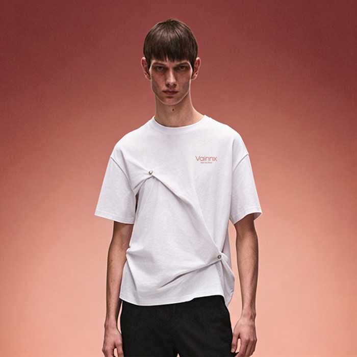 Custom Artistic Asymmetrical Tee | High Quality T-shirt Manufacturer | Designer Streetwear Short Sleeve Tee