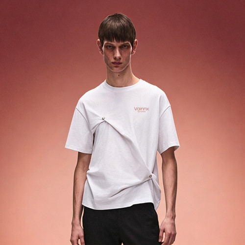 Custom Artistic Asymmetrical Tee | High Quality T-shirt Manufacturer | Designer Streetwear Short Sleeve Tee