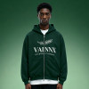 Custom Screen Print Hoodie | Vintage Acid Wash Full Zip Men's Hoodie | Crop Fit Streetwear Hoodie