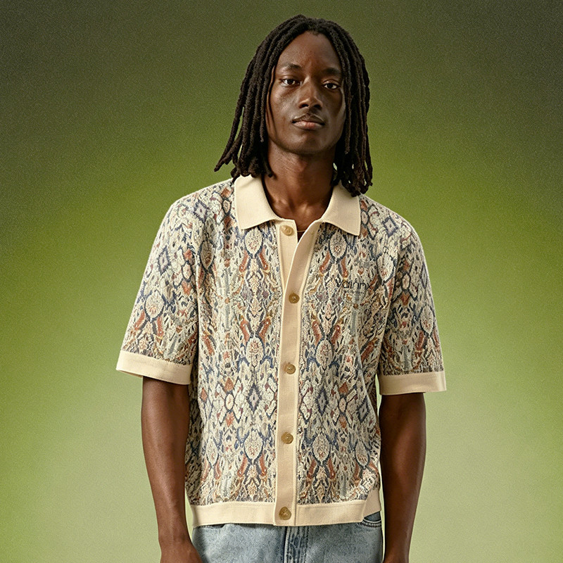 Jacquardt Polo T-Shirt