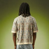 Custom Vintage Streetwear Knit Tee | Camp Collar Button Down Men's T-Shirt | Jacquardt Polo T-Shirt