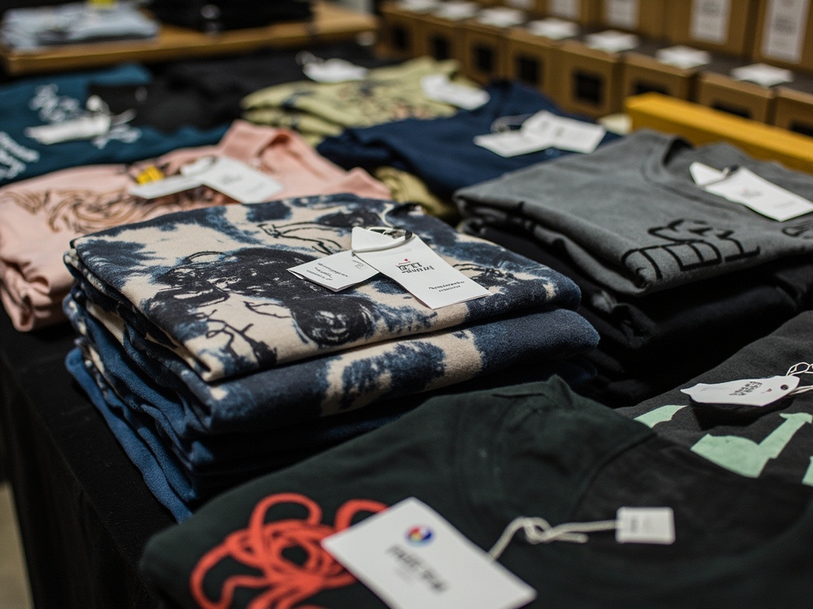 Design file preparation and fabric selection for custom streetwear T-shirts