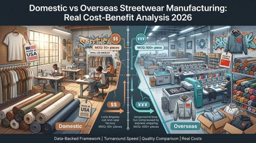 Domestic vs Overseas Streetwear Manufacturing: Real Cost-Benefit Analysis 2026