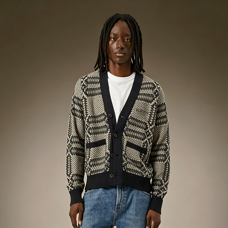 V-Neck Cardigan Sweater