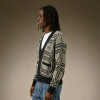 Custom V-Neck Cardigan Sweater | Streetwear Oversized Sweater Wholesale | Unisex Boxy Layering Men's Knit Jacket