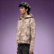 Custom Camo Pigment Print Cropped Hoodie | Y2K 300GSM Cotton Hoodie | Fleece Full Zip Hoodie Wholesale