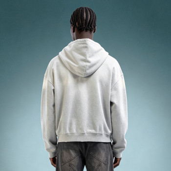 Custom Digital Print Hoodie | Drop Shoulder Men's Zipper Hoodie | Heavyweight Streetwear Hoodie