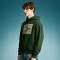 Custom Oversized Drop Shoulder Sweatshirt | Patchwork Applique Retro Hoodie | 100% Cotton Boxy Hoodie
