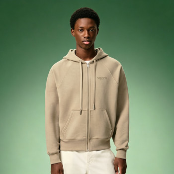 Custom Crop Fit Luxury Hoodie | Drop Shoulder Men's Zipper Hoodie | Thick Cotton Breathable Hoodie