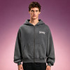 Custom Oversized Graphic Fleece Sweatshirt | Men's Vintage Washed Zip Up Hoodie | Streetwear Hoodie Supplier