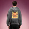 Custom Oversized Graphic Fleece Sweatshirt | Men's Vintage Washed Zip Up Hoodie | Streetwear Hoodie Supplier