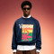 Custom Oversized Thick Cotton Sweatshirt | Crop Fit Pullover Hoodie | Men's Retro Printed Crewneck Sweatshirt
