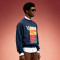 Custom Oversized Thick Cotton Sweatshirt | Crop Fit Pullover Hoodie | Men's Retro Printed Crewneck Sweatshirt