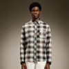 Custom Plaid Flannel Shirt for Men | Distressed Raw Hem Streetwear Long Sleeve | Men's Streetwear Shirt