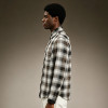 Custom Plaid Flannel Shirt for Men | Distressed Raw Hem Streetwear Long Sleeve | Men's Streetwear Shirt