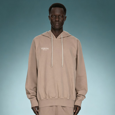 Custom Clean Front Heavyweight Pullover Hoodie | Oversized French Terry Hoodie | Loose Fit Fleece Hoodie