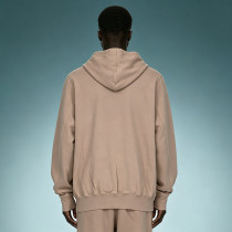Custom Clean Front Heavyweight Pullover Hoodie | Oversized French Terry Hoodie | Loose Fit Fleece Hoodie