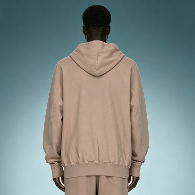 Custom Clean Front Heavyweight Pullover Hoodie | Oversized French Terry Hoodie | Loose Fit Fleece Hoodie