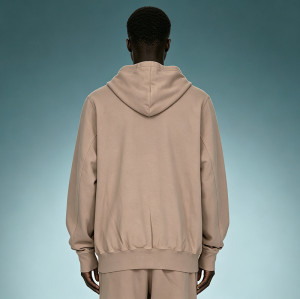 Custom Clean Front Heavyweight Pullover Hoodie | Oversized French Terry Hoodie | Loose Fit Fleece Hoodie
