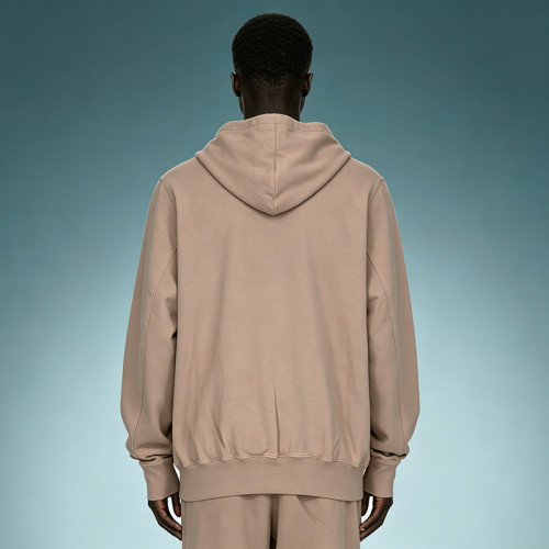 Custom Clean Front Heavyweight Pullover Hoodie | Oversized French Terry Hoodie | Loose Fit Fleece Hoodie
