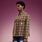 Custom Boxy Fit Double Pocket Overshirt | Baggy Drop Shoulder Streetwear | Men's Plaid Flannel Shacket