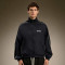 Custom Stripe Windbreaker Jacket | Men's Lightweight Jacket | Retro Funnel Neck Zip Up Athletic Jacket