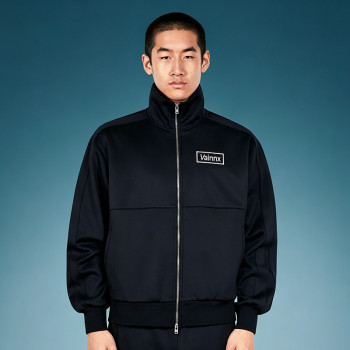 Custom Heavyweight Eco-friendly Jacket | Sport Track Retro Y2K Streetwear Jacket | Stand-Collar Zip Jacket