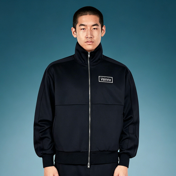 Custom Heavyweight Eco-friendly Jacket | Sport Track Retro Y2K Streetwear Jacket | Stand-Collar Zip Jacket