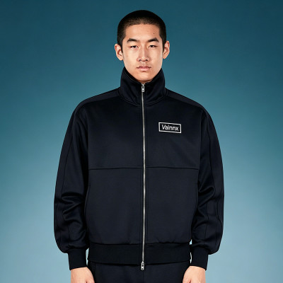 Custom Heavyweight Eco-friendly Jacket | Sport Track Retro Y2K Streetwear Jacket | Stand-Collar Zip Jacket
