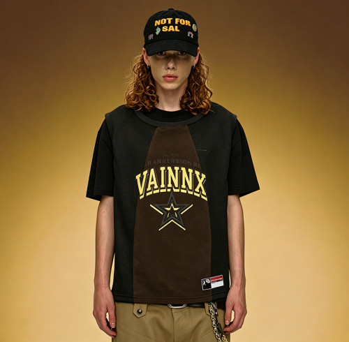 Custom Vintage Varsity Graphic Tee | High Quality Short Sleeve Tee | Cotton Streetwear T-Shirt For Men