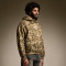 Custom Camo Print Cropped Fit Hoodie | Y2K 500GSM Cotton Hoodie | Oversized Heavyweight Pullover Sweatshirt