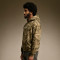 Custom Camo Print Cropped Fit Hoodie | Y2K 500GSM Cotton Hoodie | Oversized Heavyweight Pullover Sweatshirt