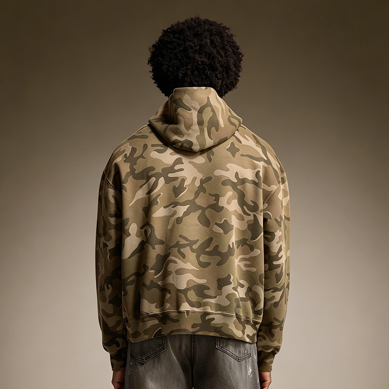 Custom Camo Print Hoodie