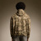 Custom Camo Print Cropped Fit Hoodie | Y2K 500GSM Cotton Hoodie | Oversized Heavyweight Pullover Sweatshirt