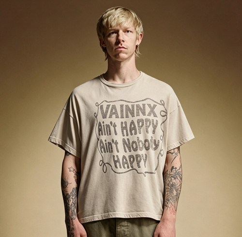 Custom DTG Print T-Shirt | Vintage Streetwear T-shirt | 100% Cotton 260GSM Heavyweight T-shirt