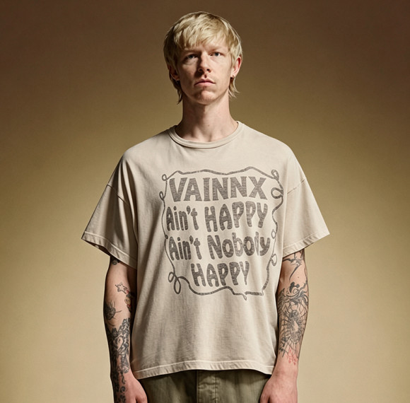 Custom DTG Print T-Shirt | Vintage Streetwear T-shirt | 100% Cotton 260GSM Heavyweight T-shirt