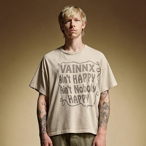 Custom DTG Print T-Shirt | Vintage Streetwear T-shirt | 100% Cotton 260GSM Heavyweight T-shirt