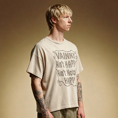 Custom DTG Print T-Shirt | Vintage Streetwear T-shirt | 100% Cotton 260GSM Heavyweight T-shirt