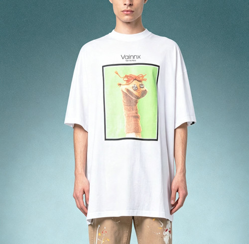 Custom Screen Print Tee | Streetwear Super Oversized Tee | 100%Cotton T-shirt | Y2K Graphic Clothing
