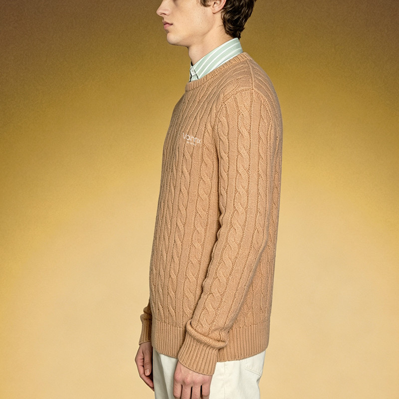 Light tan chunky pullover