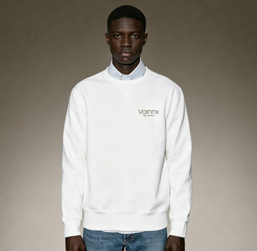 Custom Letter Print Luxury Tee | Heavyweight Cotton Fleece Designer T-shirt | Men's Long Sleeve T-shirt