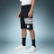 Custom Heavyweight Cotton Sports Shorts | Breathable Striped Gym Short | Men's Casual Drawstring Running Shorts