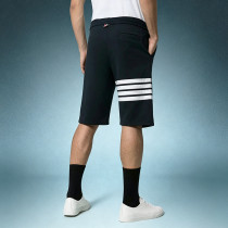 Custom Heavyweight Cotton Sports Shorts | Breathable Striped Gym Short | Men's Casual Drawstring Running Shorts