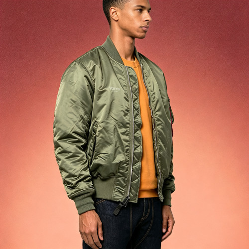 Custom Logo Varsity Jacket | Bomber Baseball Jacket For Men | Heavyweight Padded Zip-Up Streetwear Coat