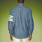 Custom Men's Tailored Blue Jean Shirt | Casual Workwear Shirt | Streetwear Shirt Manufacturer