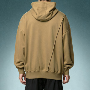 Custom Men's Heavyweight Hoodie | Designer Oversized French Terry Hoodie | Drop-Shoulder Loose Fit Pullover