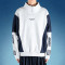 Custom Stand Collar Hoodie | Men's Colorblock Quarter-Zip Sweatshirt | Vintage Racing Pullover Hoodie