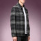 Custom Men's Plaid Woolen Overshirt | Casual Flannel Workwear Top | Streetwear Long Sleeve Shirt