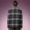 Custom Men's Plaid Woolen Overshirt | Casual Flannel Workwear Top | Streetwear Long Sleeve Shirt