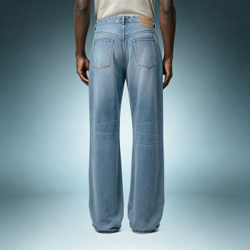 Custom Straight Leg Denim Trousers | Streetwear Loose Fit Jeans | Men's Classic Heavy Cotton Denim Pants